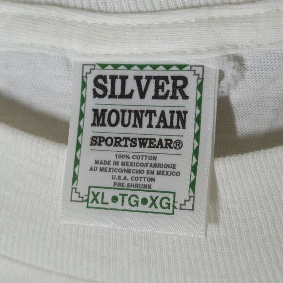 Shoebox Shirt Mens XL White Vintage Graphic 50 Is 5 Perfect 10s Humor Animals - Picture 4 of 6